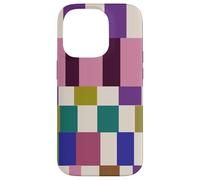 Cute Color Block Checkereboard Plaid Pattern Coque pour iPhone 14 Pro
