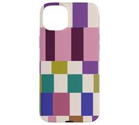 Cute Color Block Checkereboard Plaid Pattern Coque pour iPhone 15 Plus