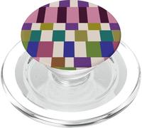 Cute Color Block Checkereboard Plaid Pattern PopSockets PopGrip pour MagSafe