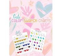 Cute Color Swatch Charts: Palette and Colored Pencil Templates For Coloring Books