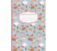 Cute Composition Notebook: Cute Pink Coquette Bows and Vintage Book College Ruled For School and Work 100 Pages, Aesthetic School Supplies For Biology Students and Teachers