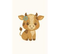 Cute Cow: Daily planner featuring a sweet embroidered cow with a flower accent, ideal for fun planning and country vibes.