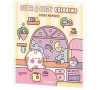 Cute & Cozy Coloring - Hygge Moments: Malbuch für Erwachsene, Teenager und Kinder - Mit 40 niedlichen Motiven zur kreativen Beschäftigung - Zum Wohlfühlen und Entspannen