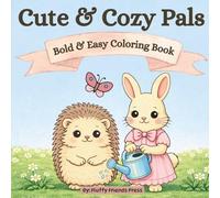 Cute & Cozy Pals: Bold & Easy Coloring Book
