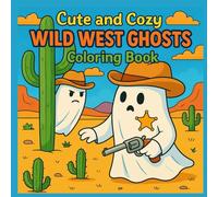 Cute & Cozy Wild West Ghosts Coloring Book: Adorable Western Ghosts for Stress Relief and Creativity | Cute and Easy Designs for All Ages