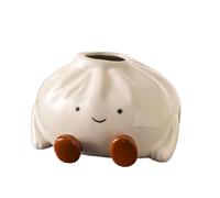 Cute Creative Bun Shape Tissue Box Holder Ceramic Paper Box Living Room Home Desktop Tissue Box Napkin Holder Home Decor