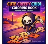Cute Creepy Chibi Coloring Book: Adorable Spooky Characters: Kawaii Pastel Goth Monsters and Aesthetic Gothic Horror Illustrations for Stress Relief and Relaxation