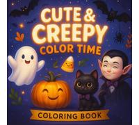 Cute & Creepy Color Time: 35 Spooky-Sweet Halloween Coloring Pages for Kids (Ages 3-8)