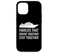 Cute Cruise Together Stay Together Family Boat Vacation Coque pour iPhone 12/12 Pro