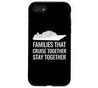 Cute Cruise Together Stay Together Family Boat Vacation Coque pour iPhone SE (2020) / 7/8