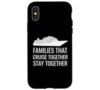 Cute Cruise Together Stay Together Family Boat Vacation Coque pour iPhone X/XS