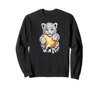 Cute Cub Bengal Tiger Design Growling Wild Animal Sweatshirt