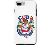Cute Cuban Girl Cuba Traditional Dance Flowers Latina Coque pour iPhone 7 Plus/8 Plus