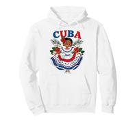 Cute Cuban Girl Cuba Traditional Dance Flowers Latina Sweat à Capuche