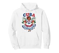 Cute Cuban Girl Cuba Traditional Dance Flowers Latina Sweat à Capuche
