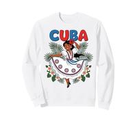 Cute Cuban Girl Cuba Traditional Dance Flowers Latina Sweatshirt