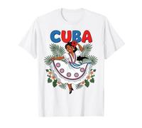 Cute Cuban Girl Cuba Traditional Dance Flowers Latina T-Shirt