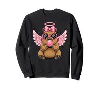 Cute Cupid Capybara Valentine's Day Gum Sweatshirt