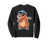 Cute Dabbing Capybara Animal Boys Men Toddler Kids Sweatshirt