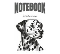 Cute Dalmatian Dog Lover Gift Spotted Puppy Design: Fun Dalmatian notebook featuring a stylish back cover design for dog lovers, students, and pet owners.