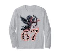 Cute Dark Gothic Valentine 67 - Cupidon flèche Anti Amour Meme Manche Longue