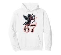 Cute Dark Gothic Valentine 67 - Cupidon flèche Anti Amour Meme Sweat à Capuche