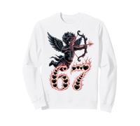 Cute Dark Gothic Valentine 67 - Cupidon flèche Anti Amour Meme Sweatshirt