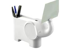Cute Desk Pen Holder - Elephant Note Holder, Stationery Organizer, Pencil S