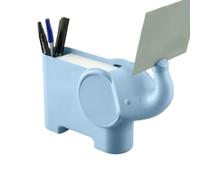 Cute Desk Pen Holder - Elephant Note Holder, Stationery Organizer, Pencil S
