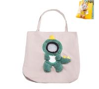 Cute Dew Head Shape Cat Bag, Pets Carrier Bag, Cat Backpack Carrier，Gray-L | Cute Foldable Cat Carrier, Adjustable Open Design, Breathable Canvas, Easy Hand Carry For Cats And Small Dogs On Short Trips