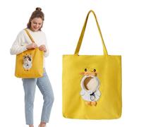 Cute Dew Head Shape Cat Bag - Pets Carrier Bag, Cute Animal Design Canvas Pet Sling Tote with Head Hole for Small Dogs and Cats Vet Visits Walking (K,M(37 x 37cm))