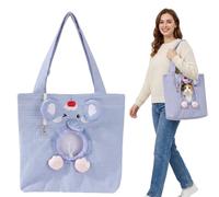 Cute Dew Head Shape Cat Bag - Pets Carrier Bag, Cute Animal Design Canvas Pet Sling Tote with Head Hole for Small Dogs and Cats Vet Visits Walking (G,M(37 x 37cm))