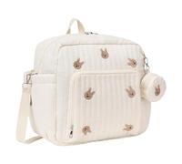 Cute Diaper Bag Backpack with Adjustable Strap Waterproof Multi-Function Baby Travel Bag with Wallet for Travel Business Trips Sport (Beige Rabbit) (Style 2)