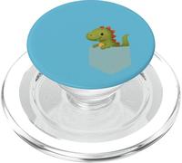 Cute Dinosaur in a Pocket Pocket Dinosaur PopSockets PopGrip pour MagSafe