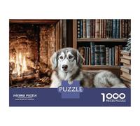 Cute Dog 1000 Pièces Carton Extra-épais Puzzle À Faire Soi-même Golden Retriever Stimulant Et Éducatif Jeu Créatif Puzzles pour Adultes Et Enfants 70x50cm/1000pcs
