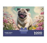 Cute Dog 1000 Pièces Carton Premium Coffret De Puzzles English Bulldog Extrêmement Difficile Jouet d'anniversaire Puzzles pour La Décoration Intérieure 52x38cm/1000pcs