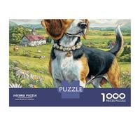 Cute Dog 1000 Pièces Carton Premium Coffret De Puzzles Saint Bernard Extrêmement Difficile Défi Unique Puzzles Cadeaux pour La Famille Et Les Amis 38x26cm/1000pcs