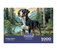 Cute Dog 1000 Pièces Carton Premium Coffret De Puzzles Saint Bernard Extrêmement Difficile Jouet d'anniversaire Puzzles Cadeaux pour La Famille Et Les Amis 70x50cm/1000pcs