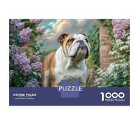 Cute Dog 1000 Pièces Carton Premium Puzzle De Qualité Supérieure Bull Terrier Stimulant Et Éducatif Jeu Créatif Puzzles pour Adultes Et Enfants 52x38cm/1000pcs