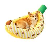 Cute Dog Bed, Soft Banana Boat Pet Sleeping Mat With Non Slip Base