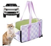 Cute Dog Car Seat, Oxford Cloth Center Console Pet Seat, Multipurpose Dog Seat, Anti Escape Pet Seat, Elevated Dog Booster Car Seat, Easy to Use, Portable for Most Vehicles