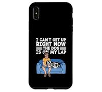 Cute Dog Lover I Can't Get Up Right Now The Dog is on My Lap Coque pour iPhone XS Max