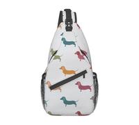Cute Dogs Teckel Sac à dos élégant pour loisirs Sac à dos de voyage Travail Décontracté Chiens mignons Teckel Taille unique Chien Teckel mignon Taille unique, Chiens teckels mignons, Rozmiar