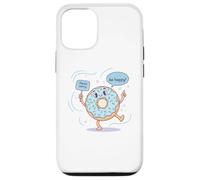 Cute Donut Worry Be Happy Funny Food Jeu de Mots Coque pour iPhone 12/12 Pro