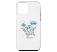 Cute Donut Worry Be Happy Funny Food Jeu de Mots Coque pour iPhone 12 Mini