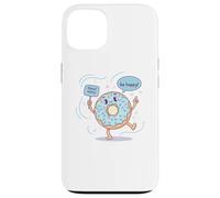Cute Donut Worry Be Happy Funny Food Jeu de Mots Coque pour iPhone 13