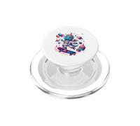 Cute Dragon Astronaut Birthday Skateboard Kids Boys Girls PopSockets PopGrip pour MagSafe
