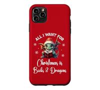 Cute Dragon Book for All I Want Christmas is Books & Dragons Coque pour iPhone 11 Pro Max
