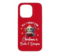 Cute Dragon Book for All I Want Christmas is Books & Dragons Coque pour iPhone 15 Pro