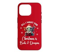 Cute Dragon Book for All I Want Christmas is Books & Dragons Coque pour iPhone 16 Pro